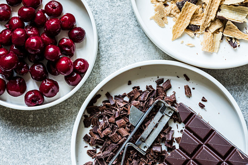 Ingredients for Black Forest Gateau