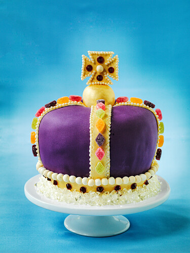 King Charles iii Coronation Crown Cake