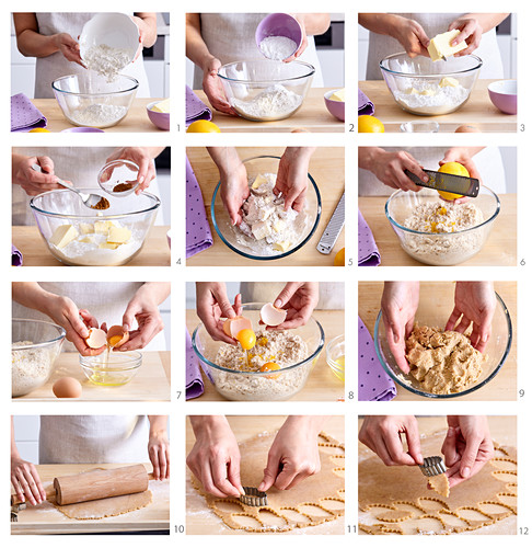 Cookie dough, step by step