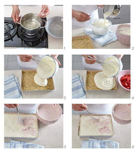 Strawberry cheesecake - step by step