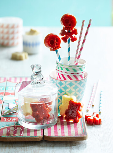 Homemade gummy bears made of gelatine for those with a sweet tooth