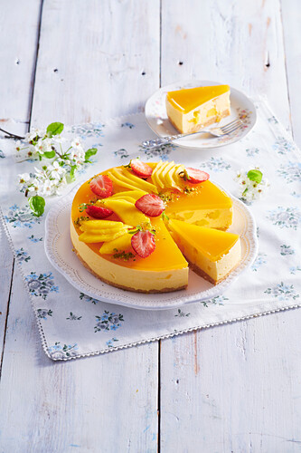 Mango cheesecake