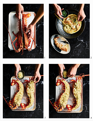 Lobster Thermidor - step by step
