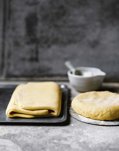 Savoury shortcrust pastry, puff pastry