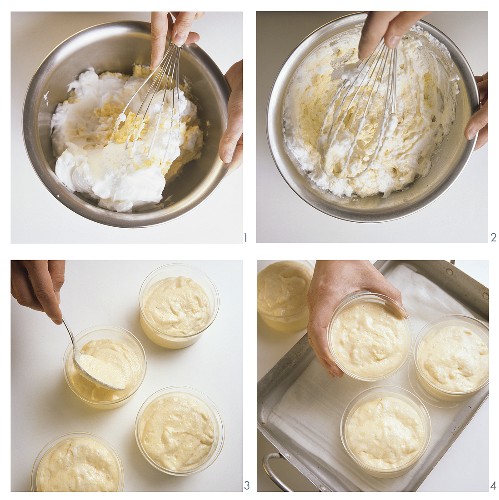 Making semolina soufflé