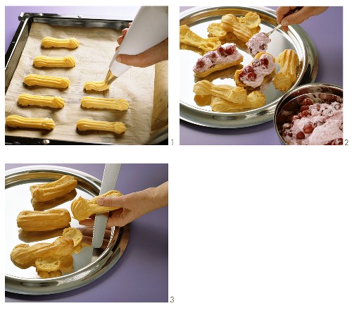 Making and filling eclairs