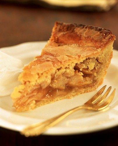 A piece of apple pie