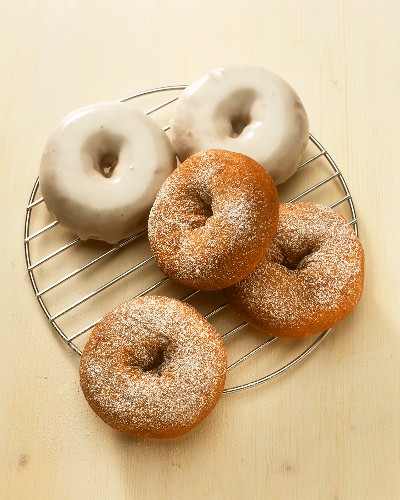 Doughnuts with and without icing