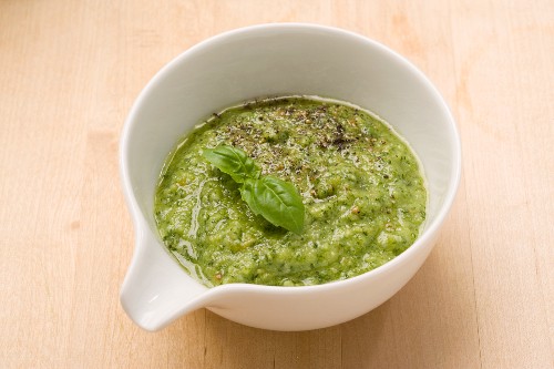 Pesto alla genovese (basil sauce, Italy)