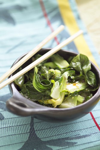 Pak choi with oyster sauce