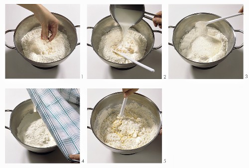 Making gugelhupf: making yeast dough