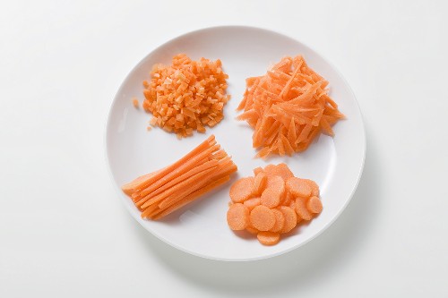 Carrots, sliced and chopped