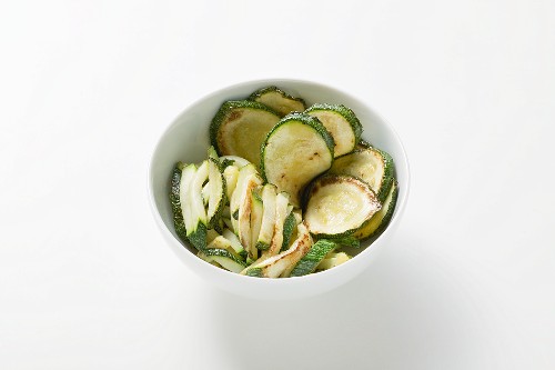 Courgette, fried and stir-fried
