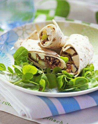 Mozzarella-Birnen-Wrap