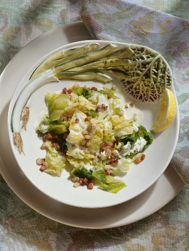 Savoy Cabbage in Cream Sauce