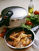 Provence-style Chicken in a Steamer