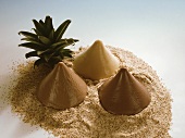 Pyramid Pudding in Almond Sand