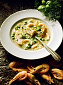 Barley Soup with Fish