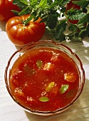 Tomato jam with gin