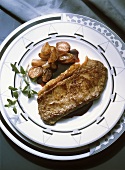 Rumpsteak with Shallots in Red Wine Sauce