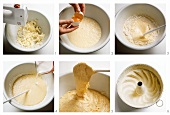 Making a creamed cake mixture