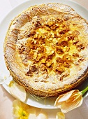 Ricotta & mascarpone cheesecake with almonds (Italy)