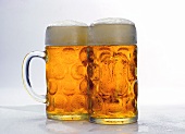 Two Litres of Beer in Mugs