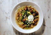 Bread Soup with Savoy Cabbage
