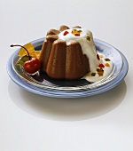 Tipsy chocolate semolina pudding