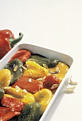 Colorful Roasted Bell Peppers with Garlic