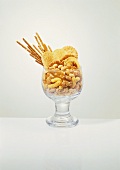 A Glass Filled with Snacks