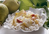 Rice Pudding with Apples & Pears