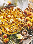 Poppy seed and apricot tart