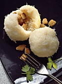 Potato dumplings from raw potatoes