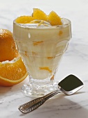 Orange Mousse with Cream