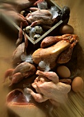 Uncooked Poultry Still Life