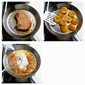 Kasslerkoteletts mit Aprikosen zubereiten