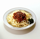 Spaghetti alla bolognese (spaghetti with meat sauce, Italy)