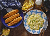 Green Herrings with Potato Salad