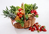 Summery Fruit and Vegetable Basket