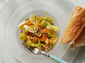 Leek Salad with Vinaigrette Dressing