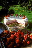 Fürst-Pückler-Eistorte mit Erdbeeren