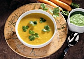 French Carrot Cream Soup & Mousse