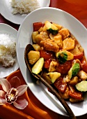 Sweet-sour Chicken Breast with Rice