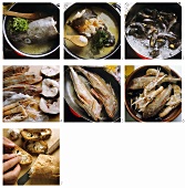 Preparing ttorro (fish ragout)