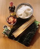Ingredients for Rolled Sushi