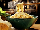 Spaghetti with Garlic and Chili Pods