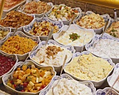 Assorted Salads at the Deli Counter