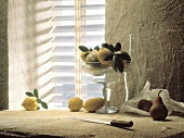 Still Life with Lemons Next to Window