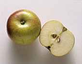 One whole apple and a half apple.